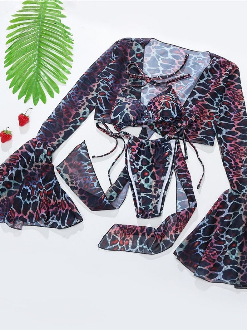 Tankini Set Beach Look Leopard Μαγιό Beachwear