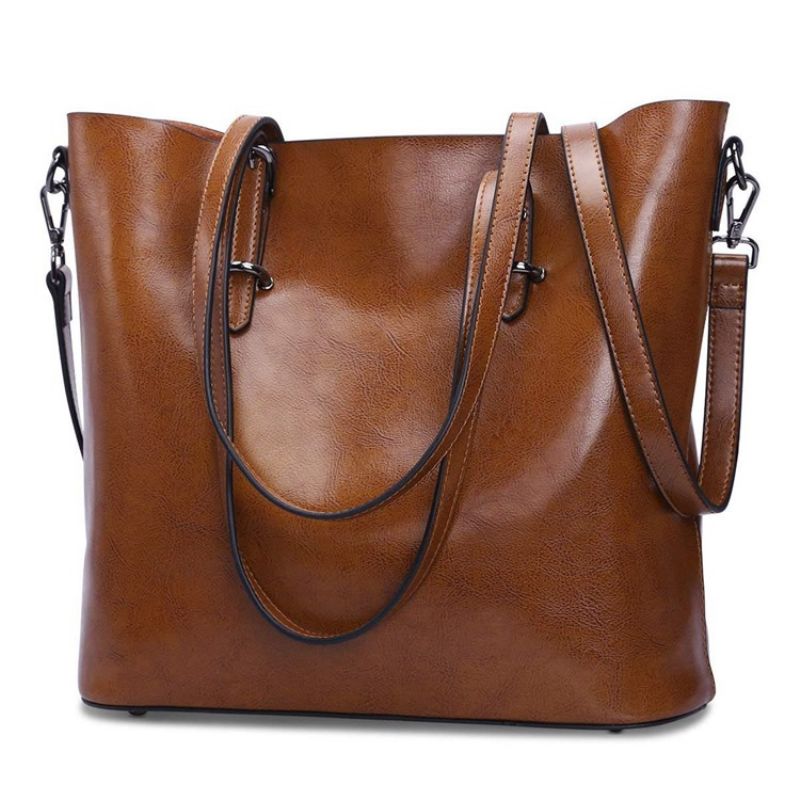 Ρετρό Casual Pu Soft Shoulder Bag