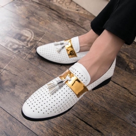 Ανδρικά Oxford Με Κούφια Κρόσσια Μπλοκ χρώματος Slip-On