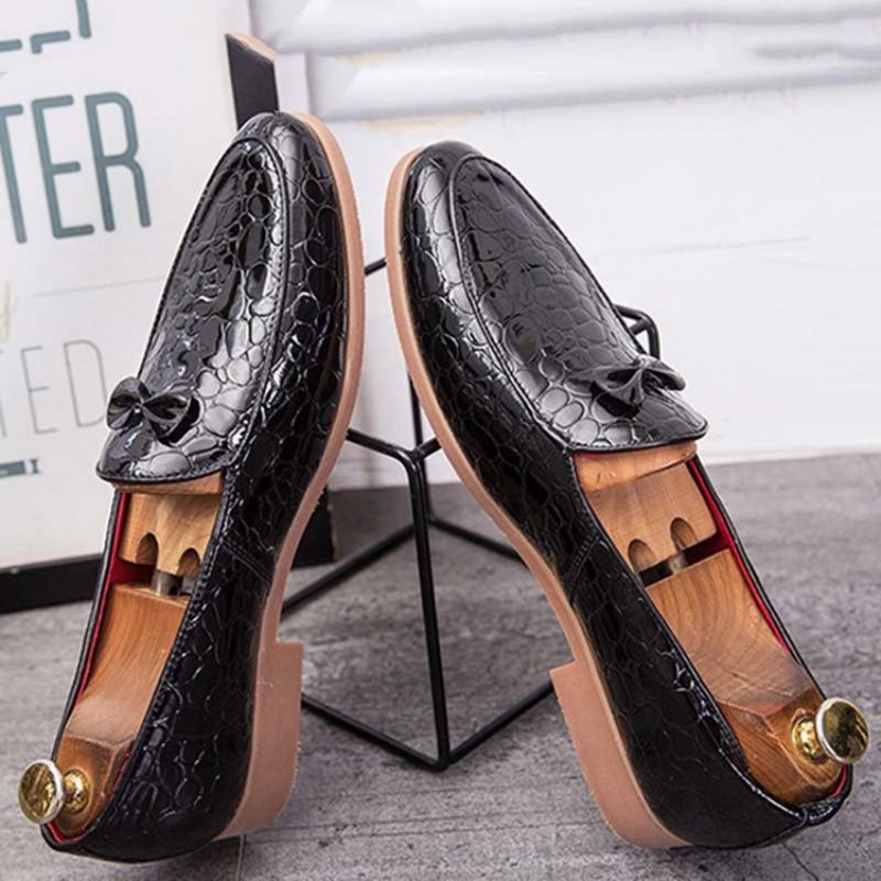 Ανδρικά Παπούτσια Φορέματος Bowknot Slip-On Μπλοκ χρώματος