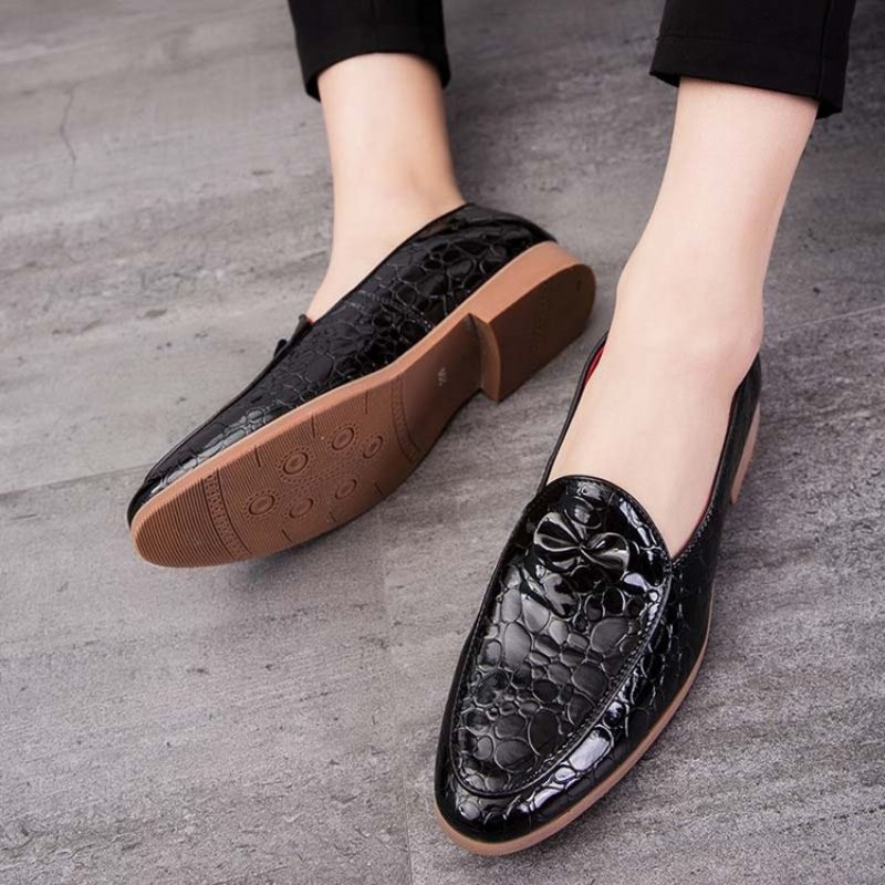 Ανδρικά Παπούτσια Φορέματος Bowknot Slip-On Μπλοκ χρώματος