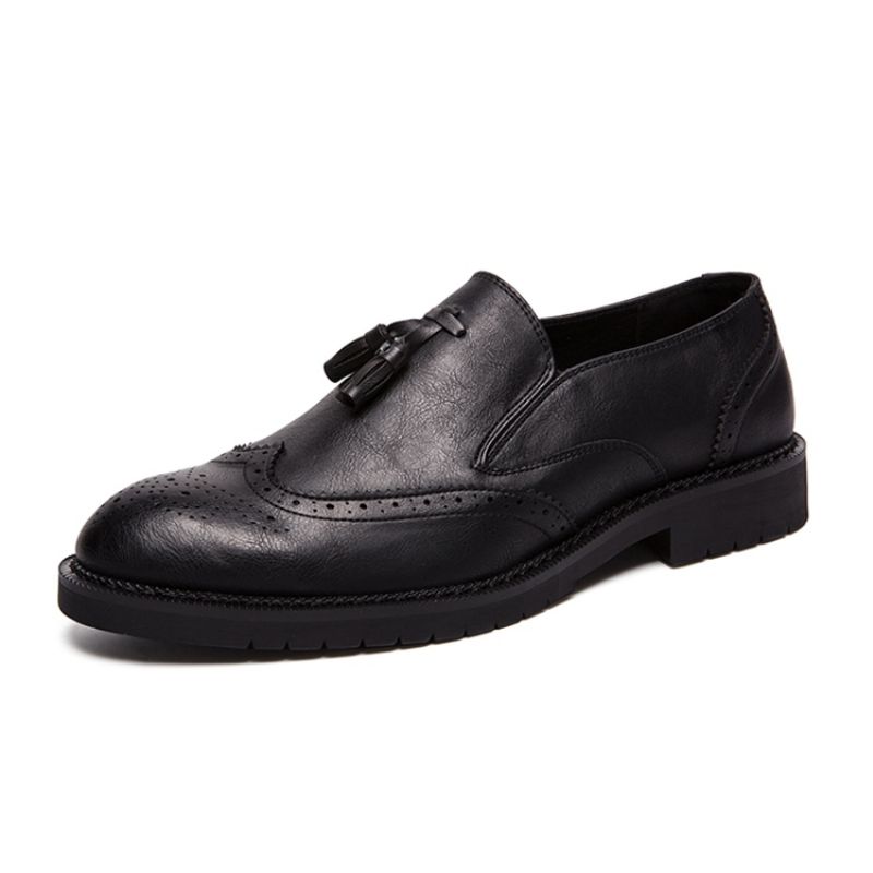 Ανδρικά Παπούτσια Φορέματος Pu Round Toe Slip-On