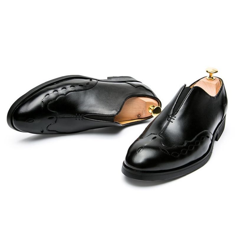 Ανδρικά Παπούτσια Φορέματος Pu Slip-On Round Toe