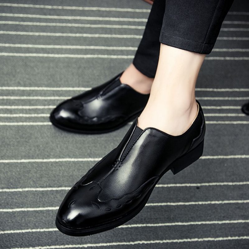 Ανδρικά Παπούτσια Φορέματος Pu Slip-On Round Toe