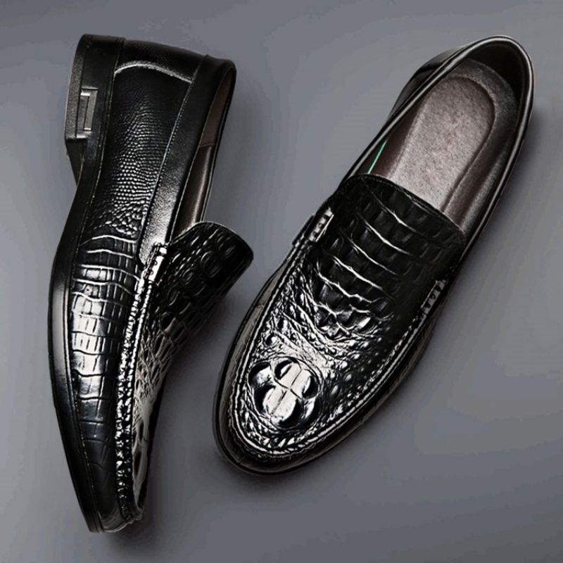 Ανδρικά Παπούτσια Oxford Με Slip-On Χαμηλού Κοψίματος Επάνω Απλά Στρογγυλά Δάχτυλα