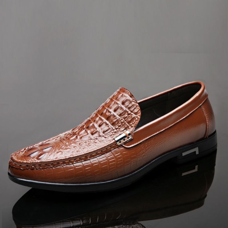 Ανδρικά Παπούτσια Oxford Με Slip-On Χαμηλού Κοψίματος Επάνω Απλά Στρογγυλά Δάχτυλα