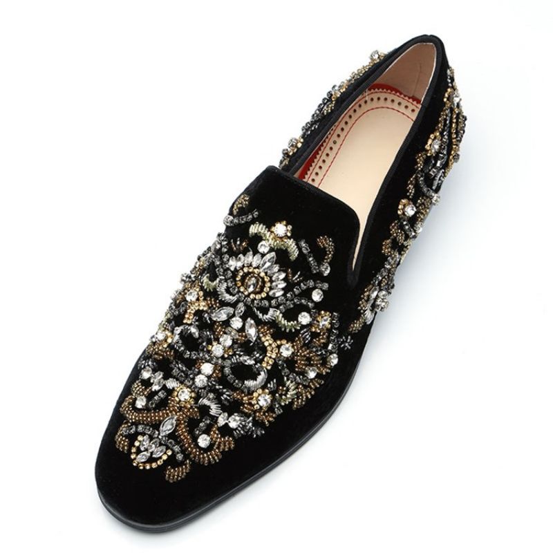 Rhinestone Round Toe Ανδρικά Oxford