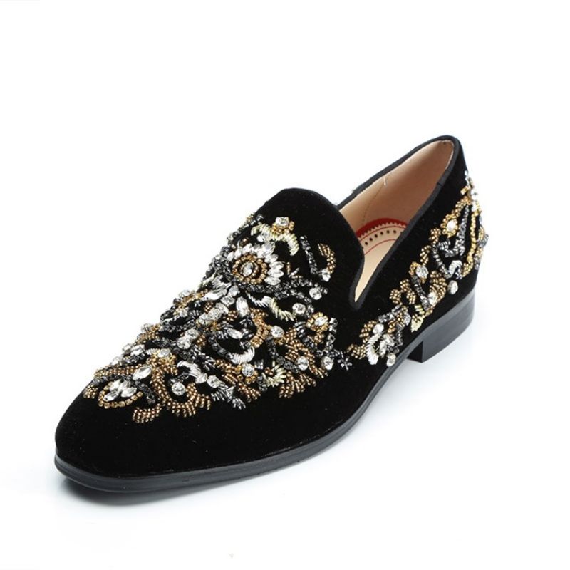 Rhinestone Round Toe Ανδρικά Oxford