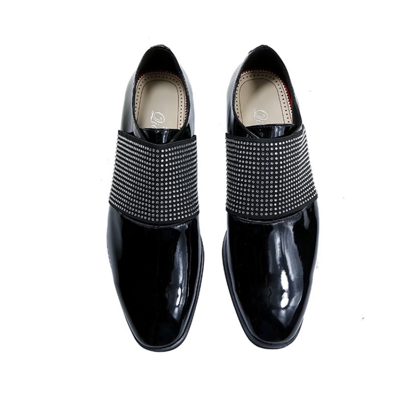 Rhinestone Slip-On Plain Ανδρικά Oxford