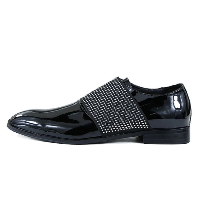 Rhinestone Slip-On Plain Ανδρικά Oxford