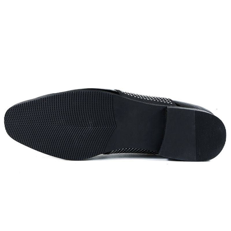 Rhinestone Slip-On Plain Ανδρικά Oxford