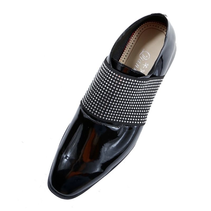 Rhinestone Slip-On Plain Ανδρικά Oxford