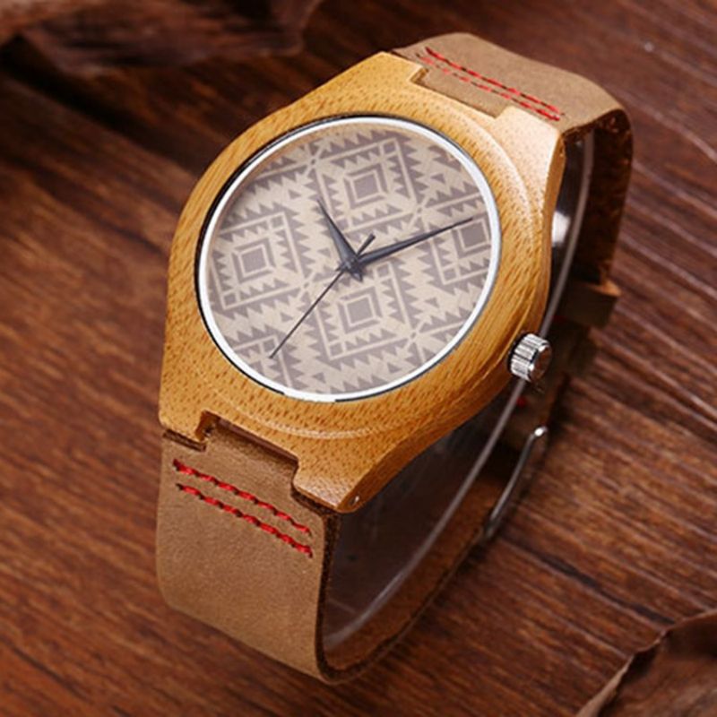 Ρολόι Bamboo Wooden Quartz