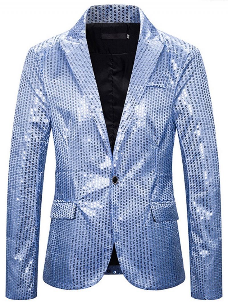 Casual Οδοντωτό Πέτο Παγιέτες Leisure Blazer