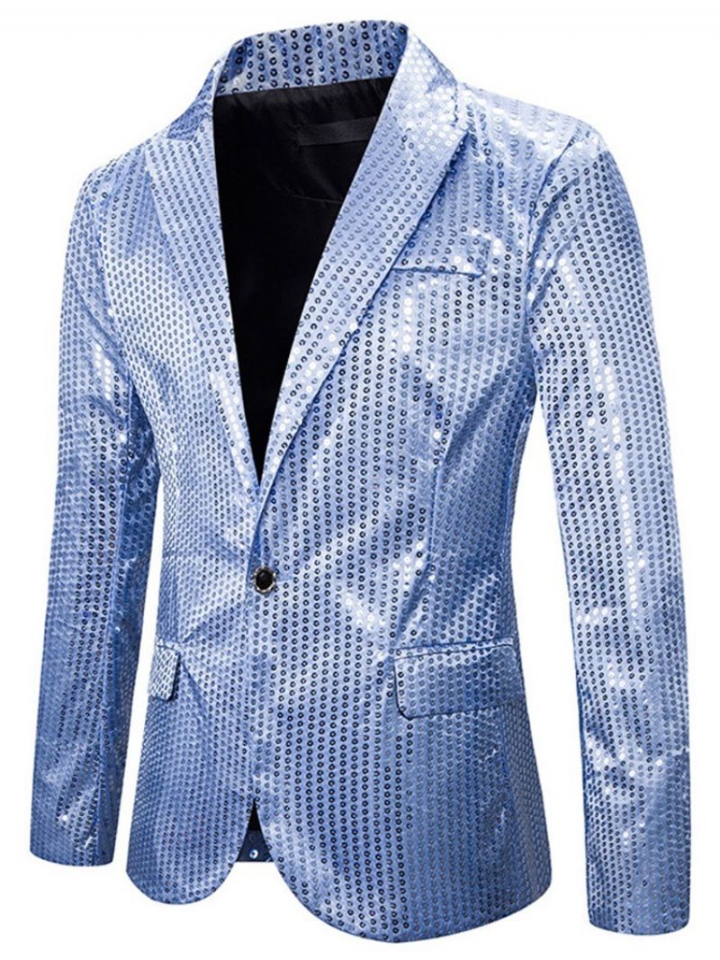 Casual Οδοντωτό Πέτο Παγιέτες Leisure Blazer