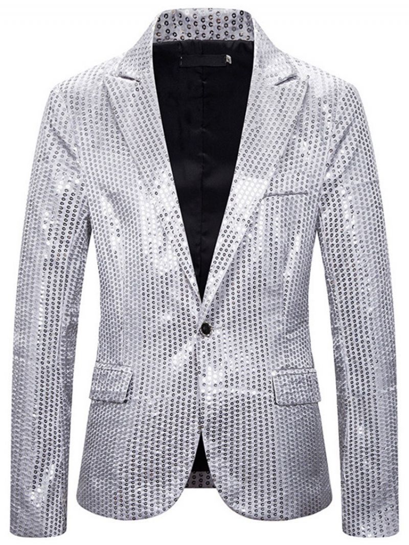 Casual Οδοντωτό Πέτο Παγιέτες Leisure Blazer