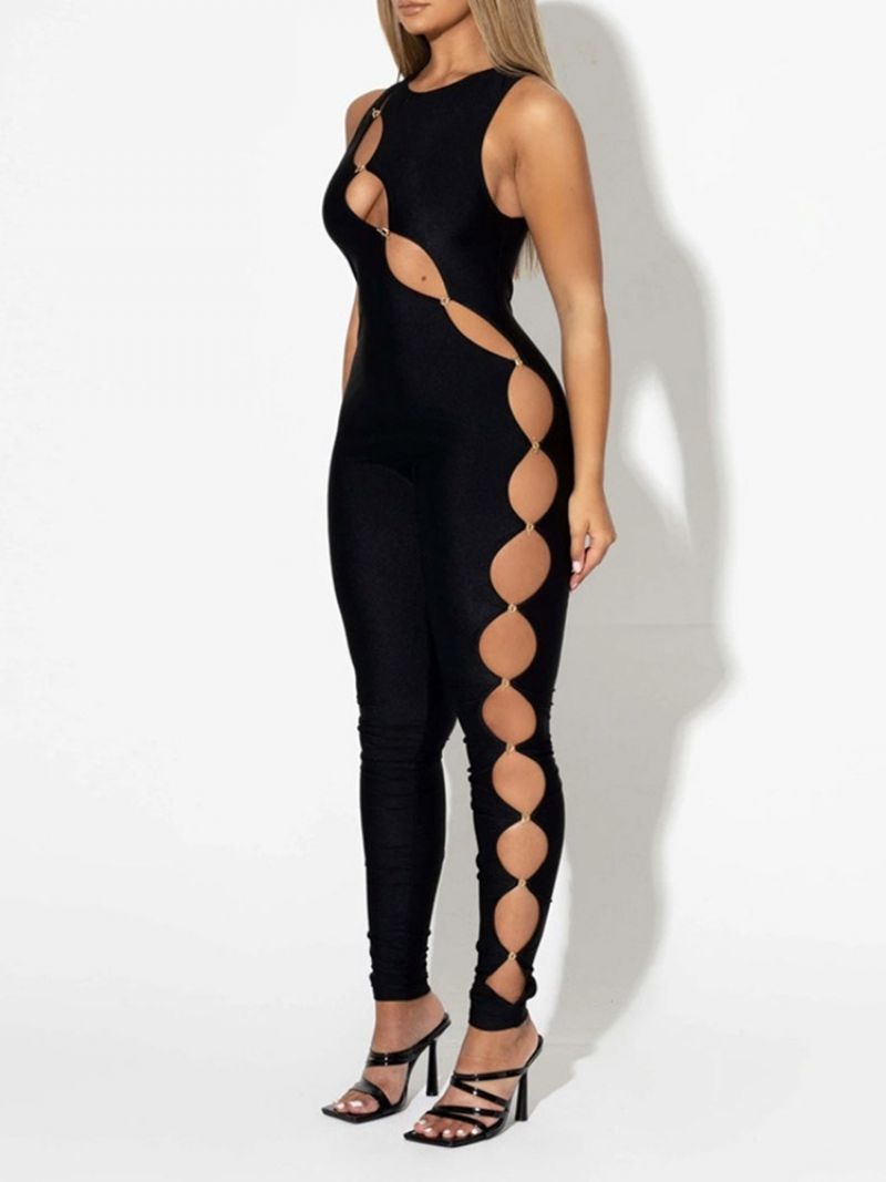 Μόδα Ολόσωμη Ασύμμετρη Μολύβι Παντελόνι Skinny Jumpsuit