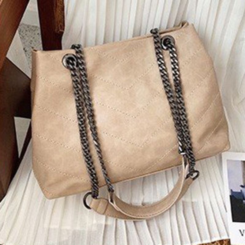 Τσάντες Pu Chain Rectangle Tote