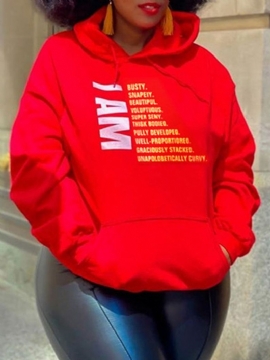 Print Letter Standard Hoodie Hoodie