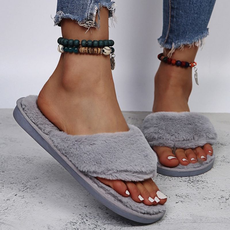 Flip Flop Slip-On Flat Με Απλές Παντόφλες