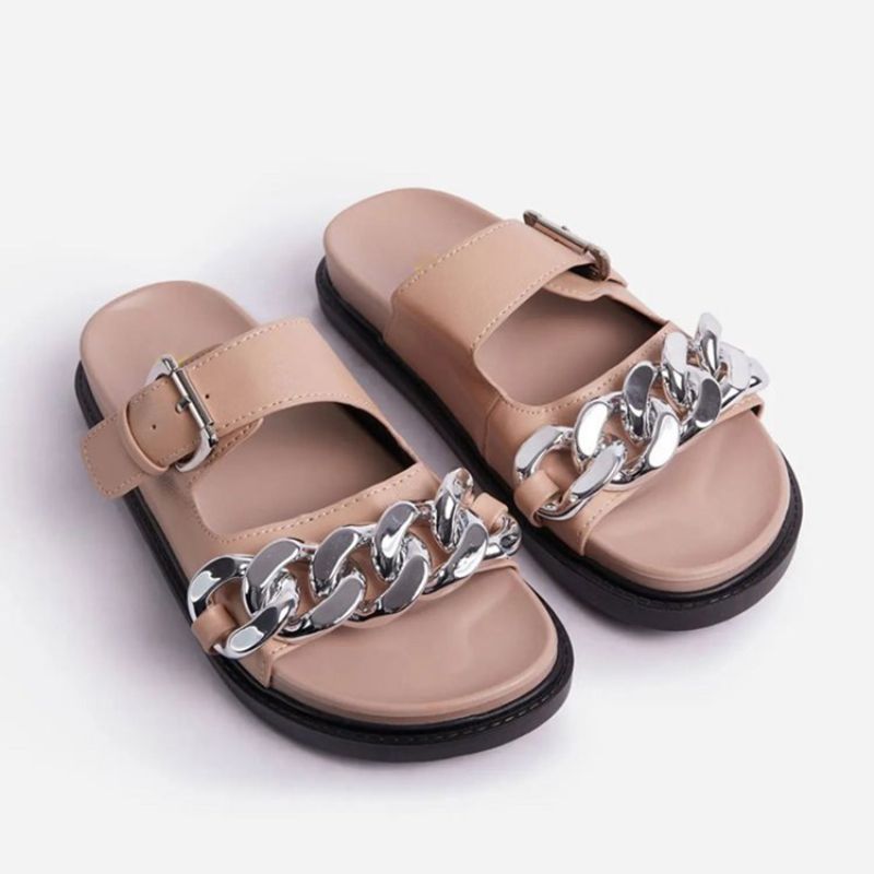 Slip-On Flip Flop Flat Με Παντόφλες Pvc