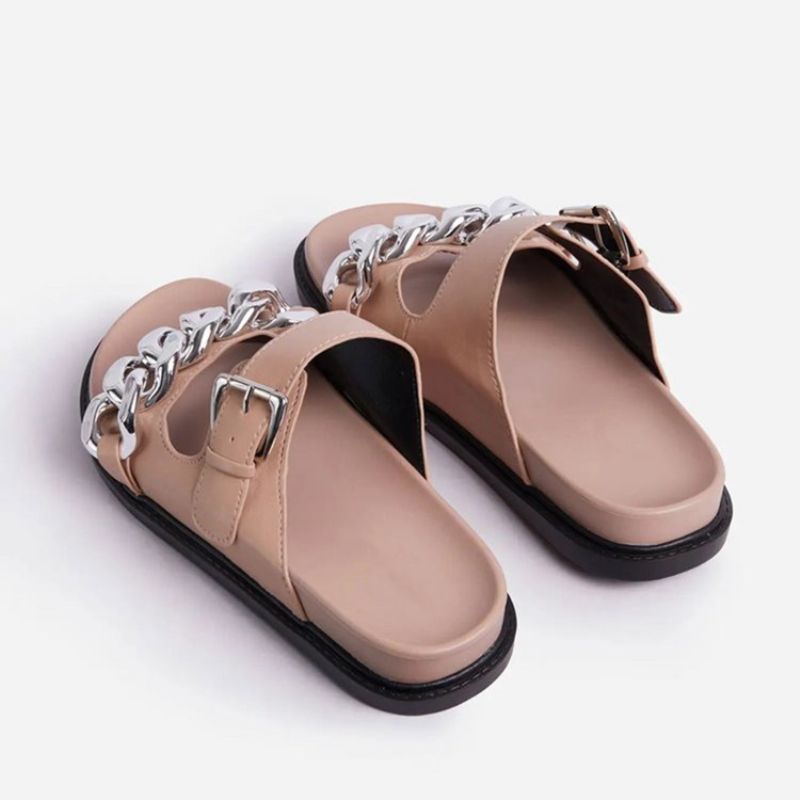 Slip-On Flip Flop Flat Με Παντόφλες Pvc