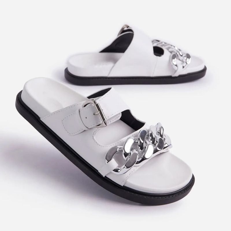 Slip-On Flip Flop Flat Με Παντόφλες Pvc