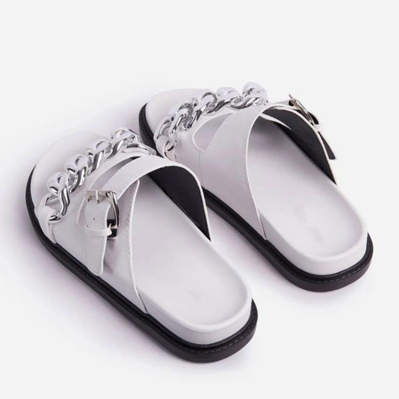 Slip-On Flip Flop Flat Με Παντόφλες Pvc