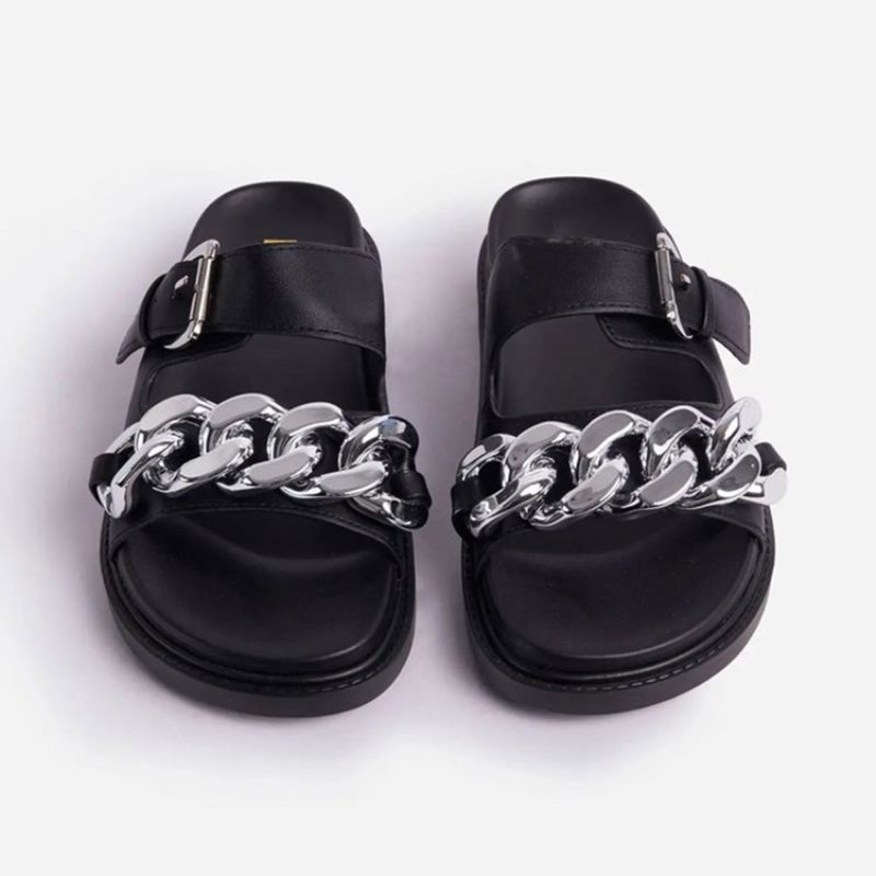 Slip-On Flip Flop Flat Με Παντόφλες Pvc