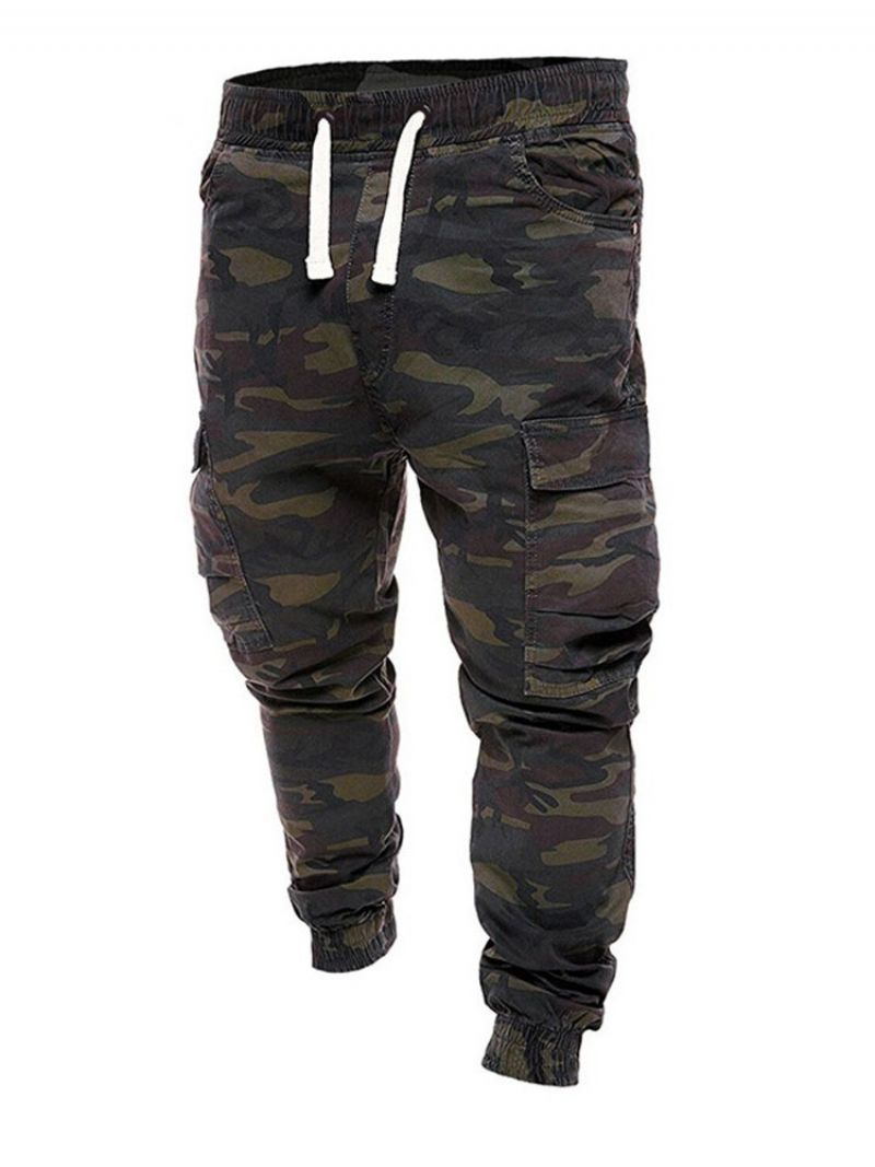 Ανδρικό Casual Παντελόνι Cargo Pants Camouflage Ίσιο Μεσομεσαίο Ανδρικό Παντελόνι