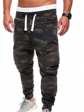 Ανδρικό Casual Παντελόνι Cargo Pants Camouflage Ίσιο Μεσομεσαίο Ανδρικό Παντελόνι