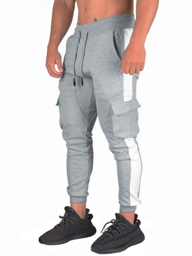 Cargo Pants Pencil Pants Μπλοκ χρώματος Patchwork Sports Ανδρικά Casual Παντελόνια