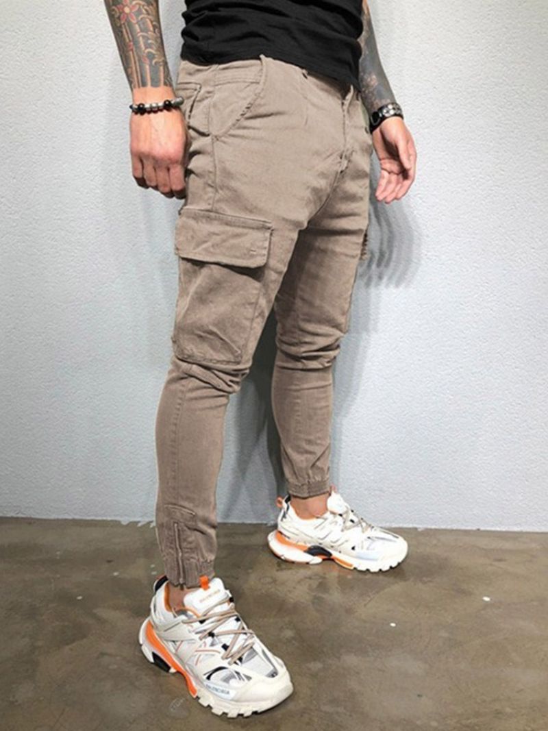 Cargo Pants Τσέπη Απλό Ανδρικό Παντελόνι Four Seasons