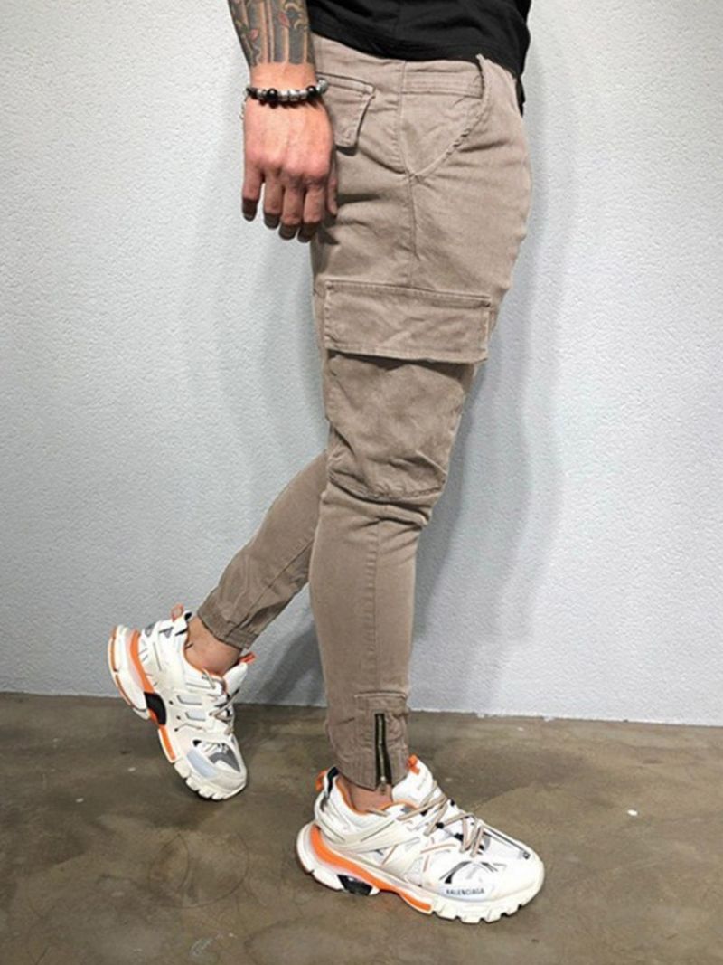 Cargo Pants Τσέπη Απλό Ανδρικό Παντελόνι Four Seasons