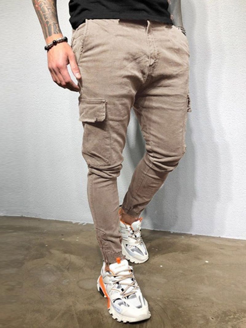 Cargo Pants Τσέπη Απλό Ανδρικό Παντελόνι Four Seasons