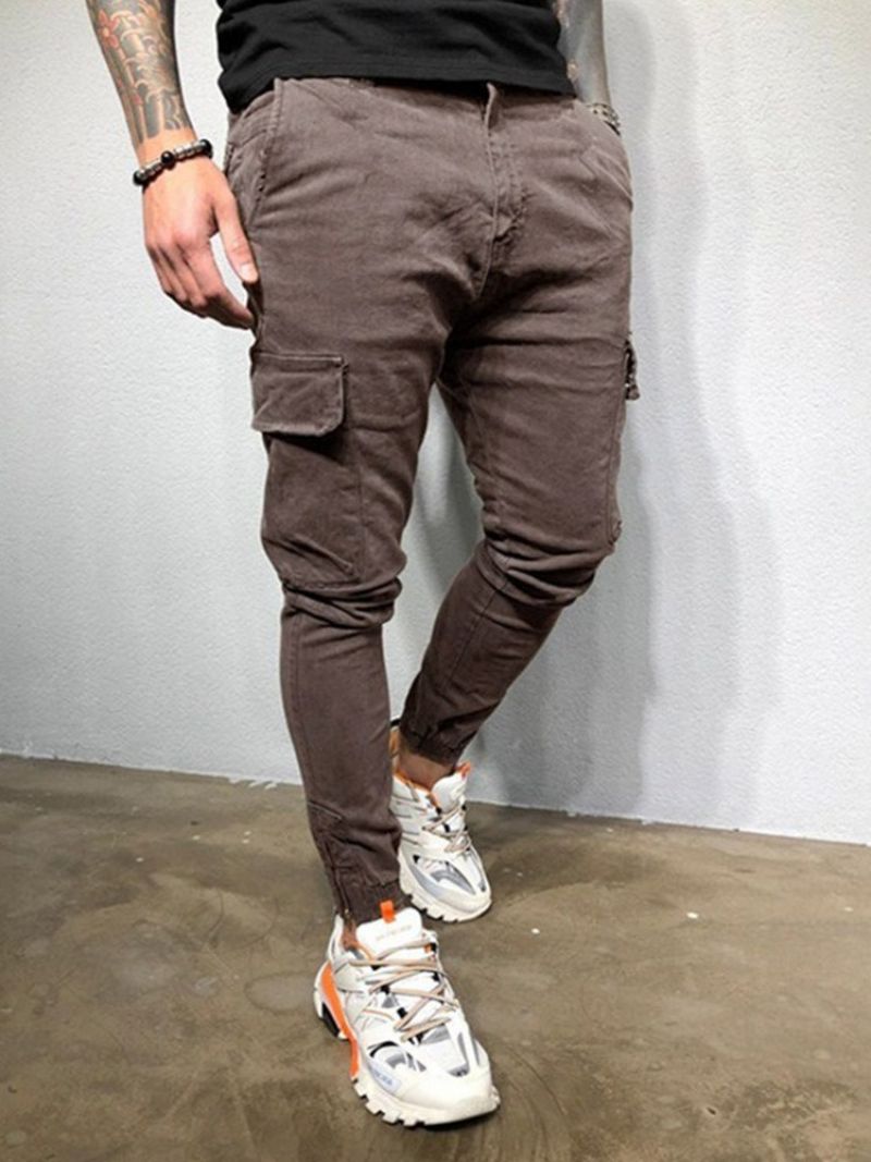 Cargo Pants Τσέπη Απλό Ανδρικό Παντελόνι Four Seasons