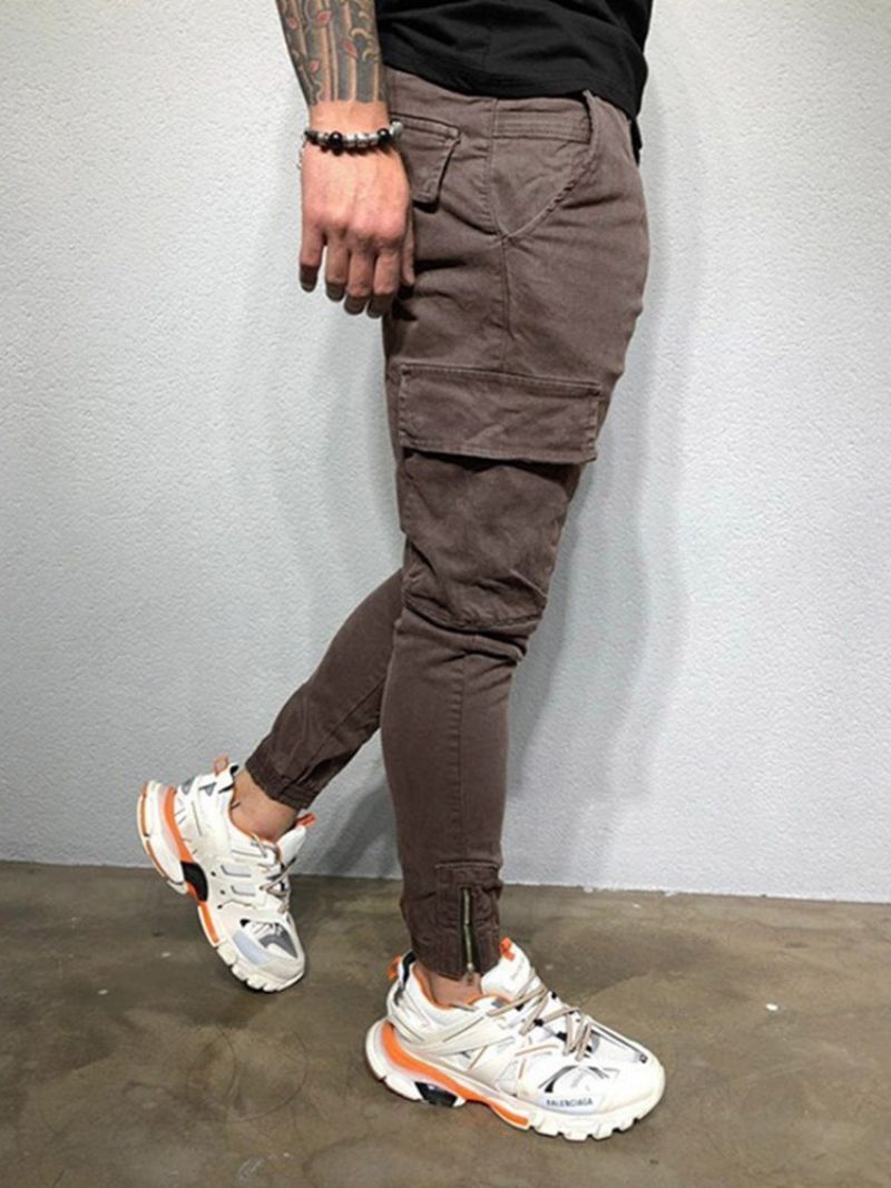 Cargo Pants Τσέπη Απλό Ανδρικό Παντελόνι Four Seasons