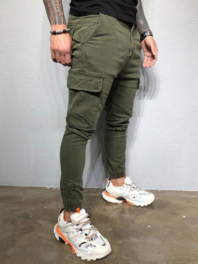 Cargo Pants Τσέπη Απλό Ανδρικό Παντελόνι Four Seasons