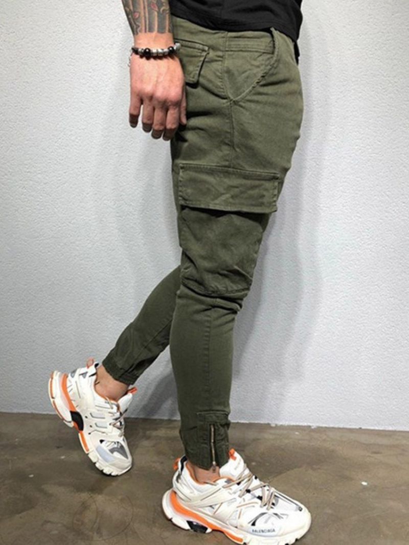 Cargo Pants Τσέπη Απλό Ανδρικό Παντελόνι Four Seasons