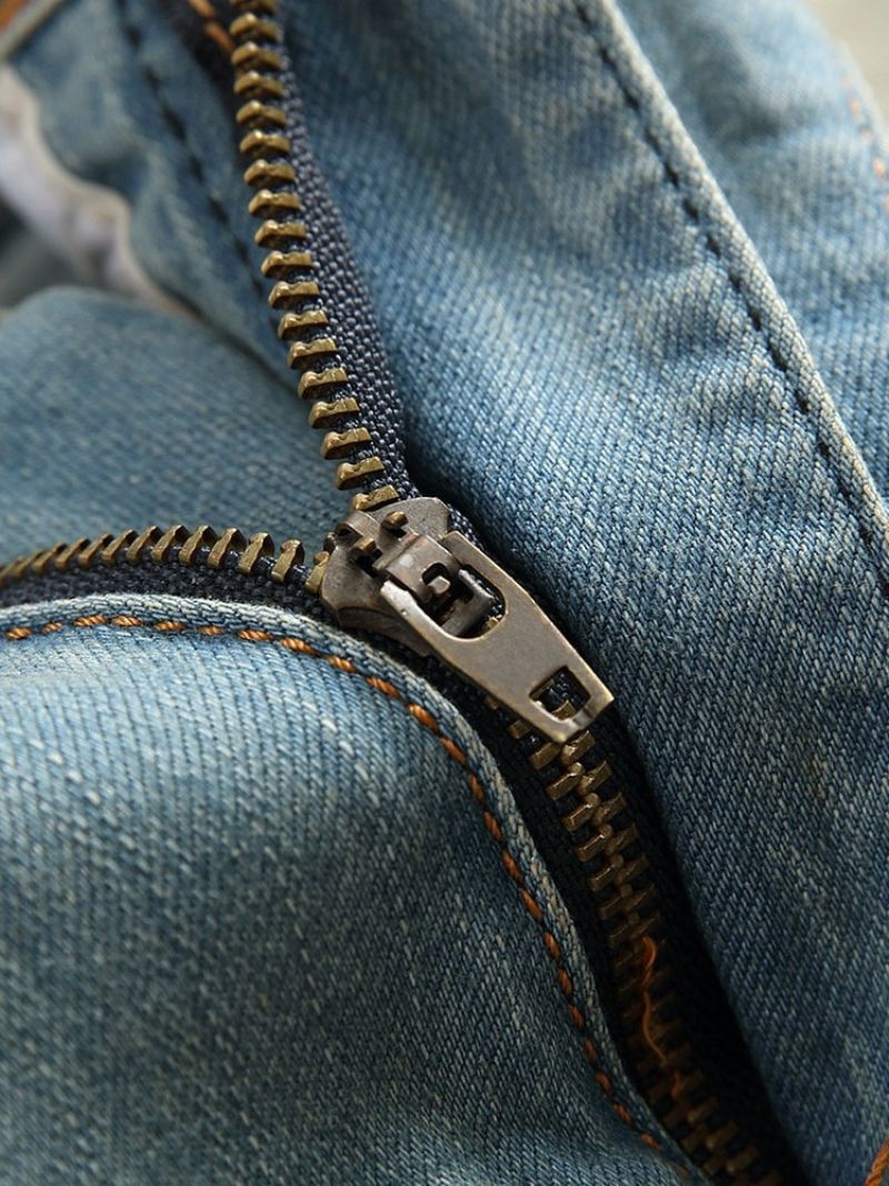 Ανδρικό Τζιν European Zipper Straight Pocket