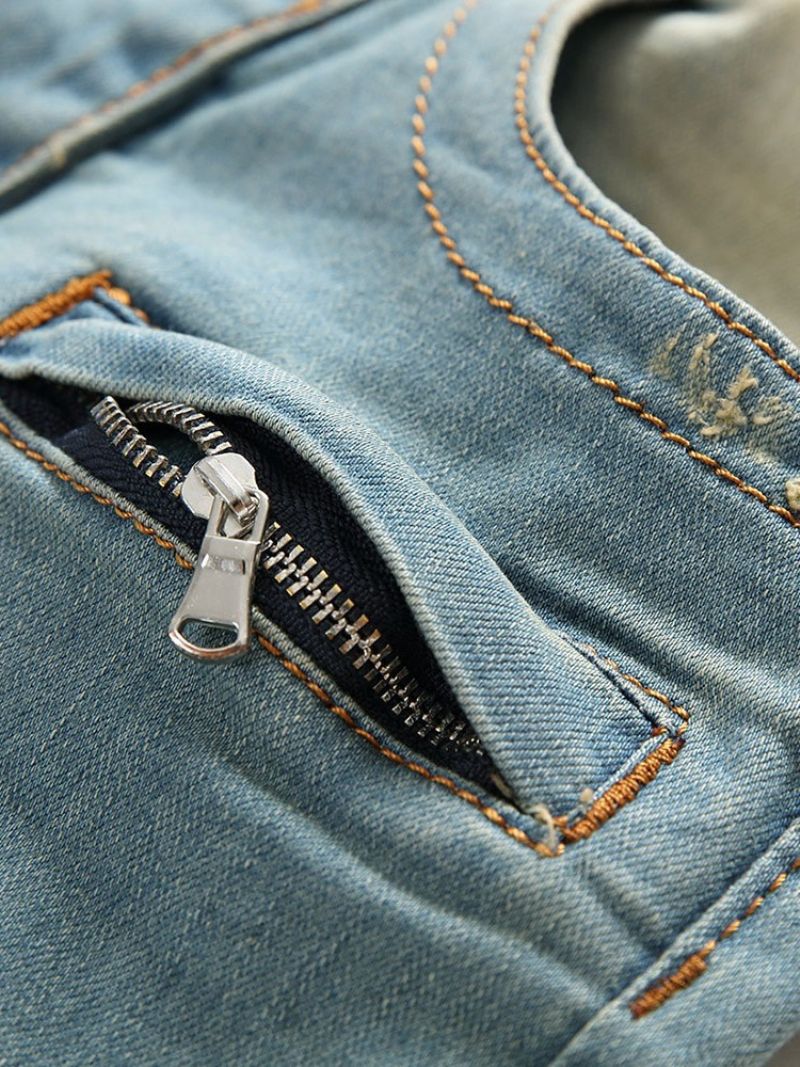 Ανδρικό Τζιν European Zipper Straight Pocket