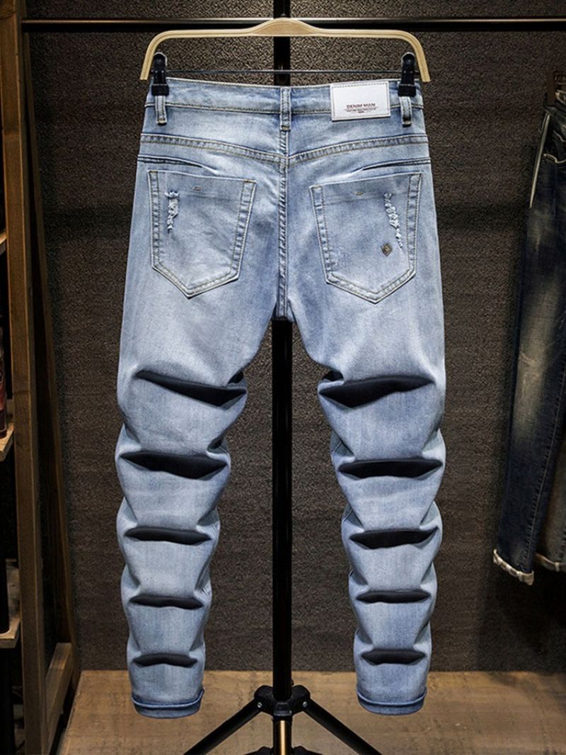 Τρύπα European Mid Waist Casual Jeans