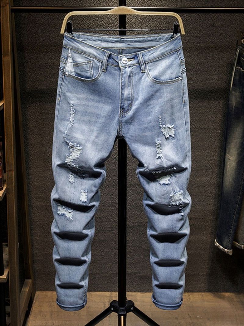 Τρύπα European Mid Waist Casual Jeans