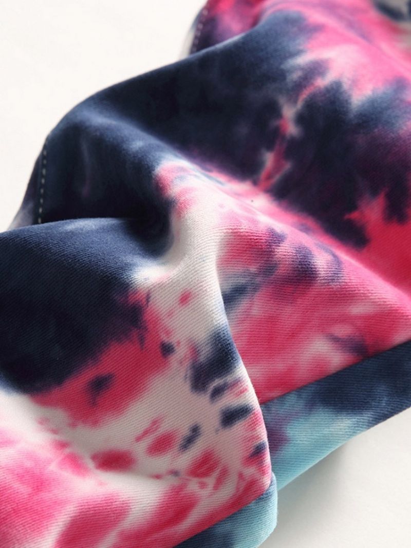 Τζιν Hip Hop Ίσιο Tie-Dye Mid Waist