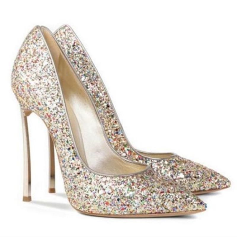 Glit Sequin Stiletto Heel Slip-On Γυναικεία Παπούτσια Prom