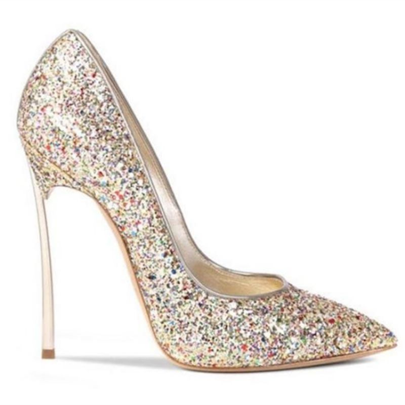 Glit Sequin Stiletto Heel Slip-On Γυναικεία Παπούτσια Prom