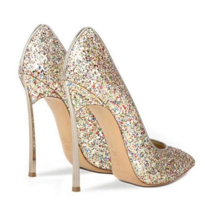 Glit Sequin Stiletto Heel Slip-On Γυναικεία Παπούτσια Prom