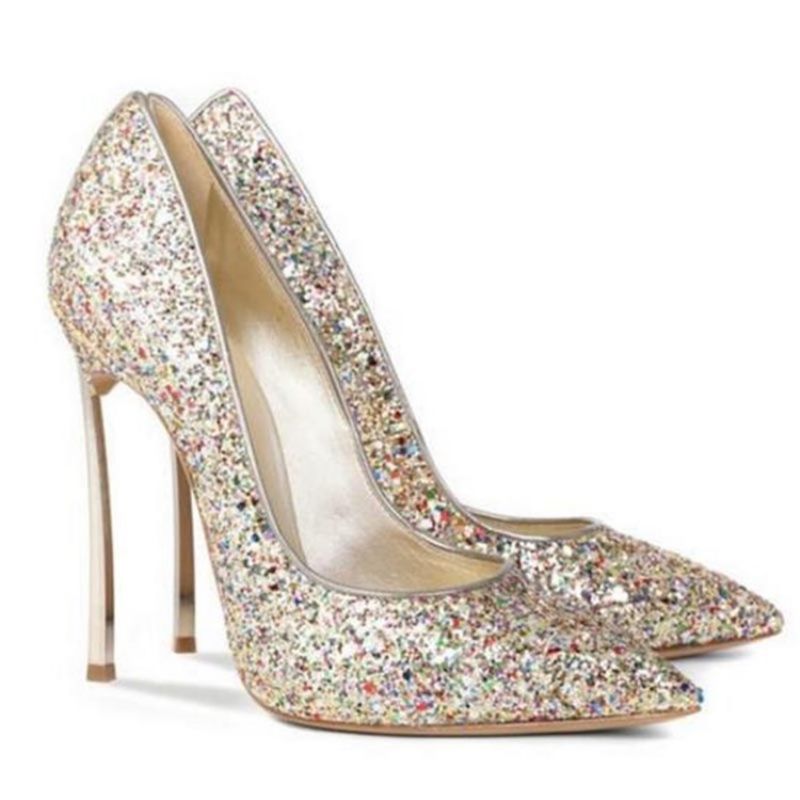 Glit Sequin Stiletto Heel Slip-On Γυναικεία Παπούτσια Prom