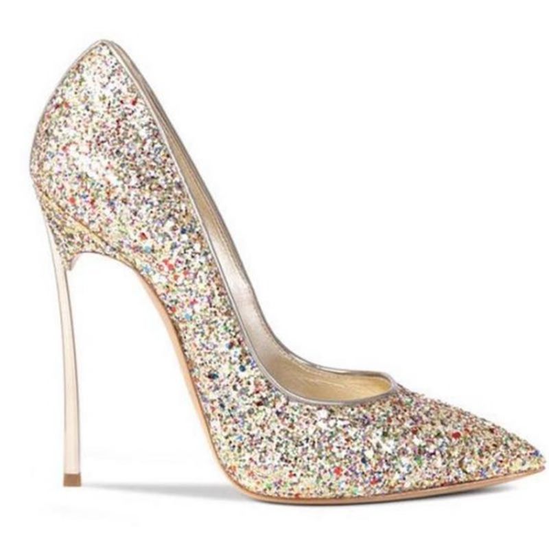 Glit Sequin Stiletto Heel Slip-On Γυναικεία Παπούτσια Prom