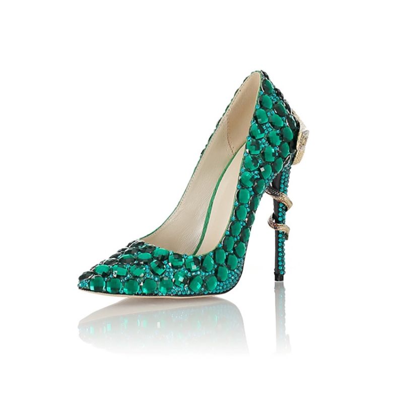 Rhinestone Slip-On Stiletto Heel Γυναικεία Παπούτσια Prom